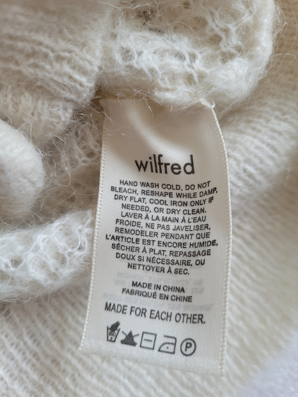 Wilfred Alessia Alpaca Blend Cardigan Birch Cream XS - Picture 12 of 15